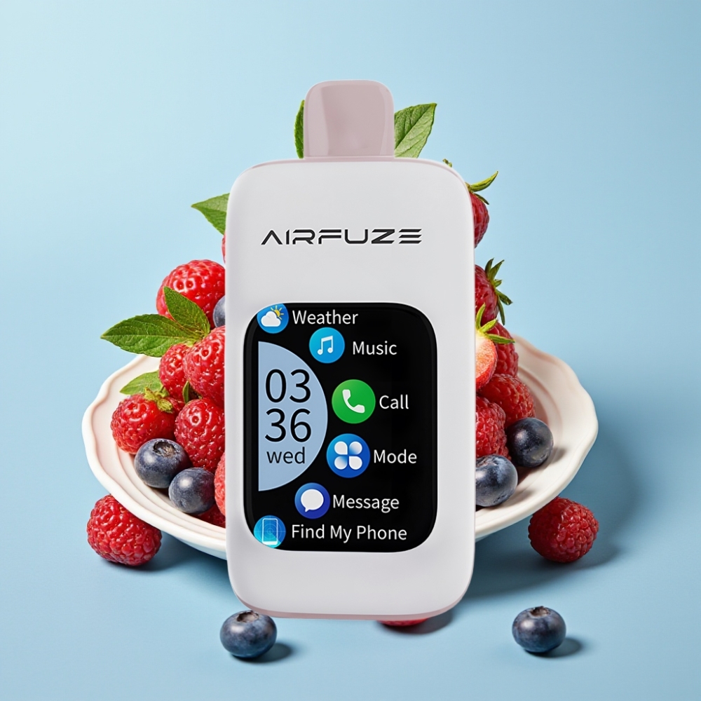 AirFuze Smart 30000 Puffs Disposable Pod TFT 201 Berry Burst Explosión de Bayas