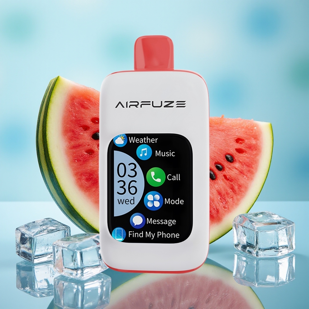 AirFuze Smart 30000 Puffs Pod Desechable con Pantalla TFT 201 5 Nicotina 900mAh Tipo-C Sabor Sandía Helada