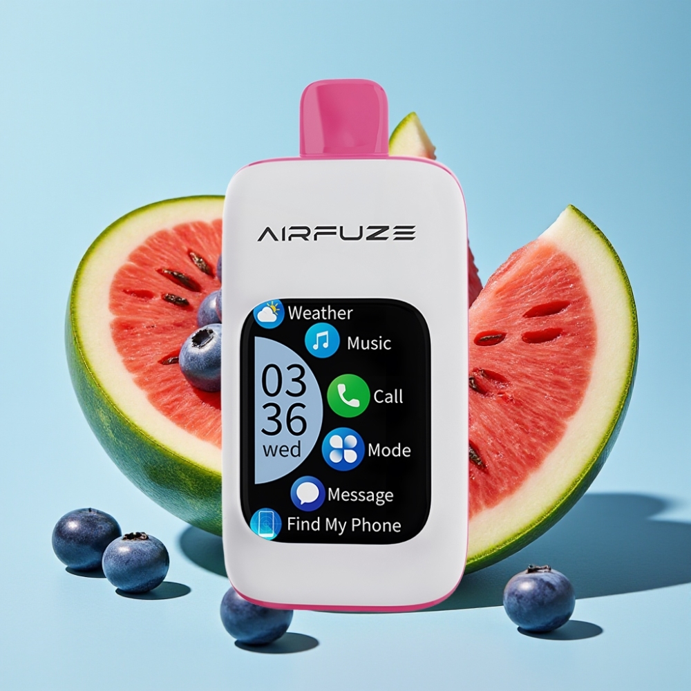 AirFuze Smart 30000 Puffs Pod Desechable con Pantalla Táctil 201 TFT y Sabor Sandía Arándano