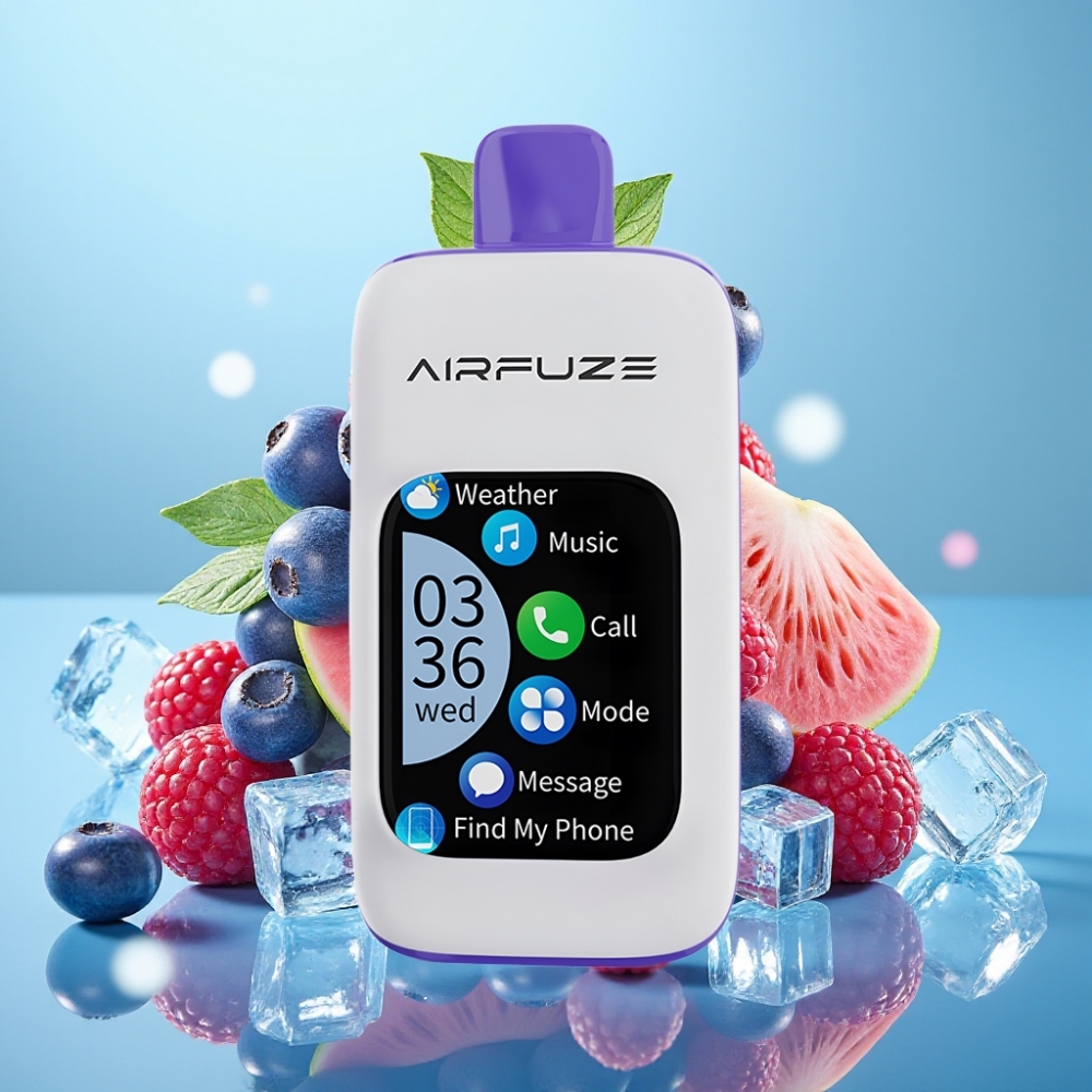 AirFuze Smart Pod 30000 Puffs 5 Nicotina 900mAh Tipo C Blue Razz Ice