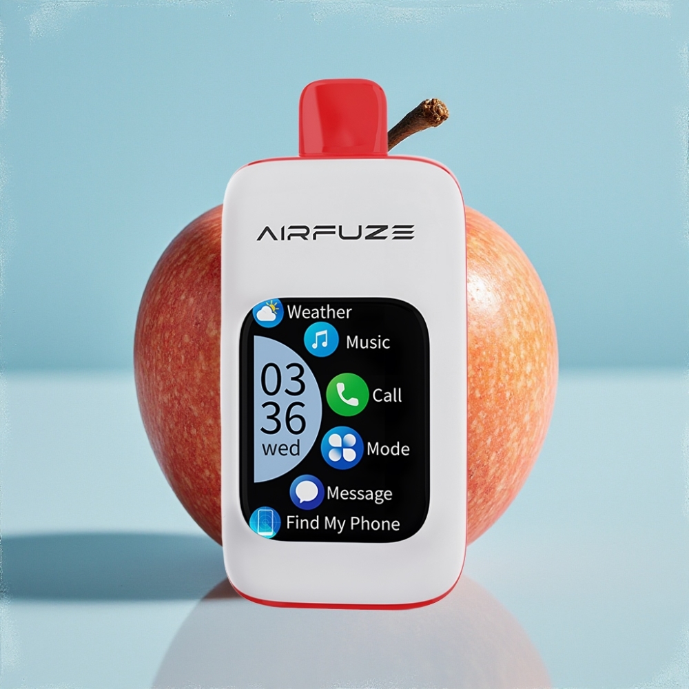 AirFuze Smart Triple Manzana 30000 Puffs 5 Nicotina 900mAh Tipo-C