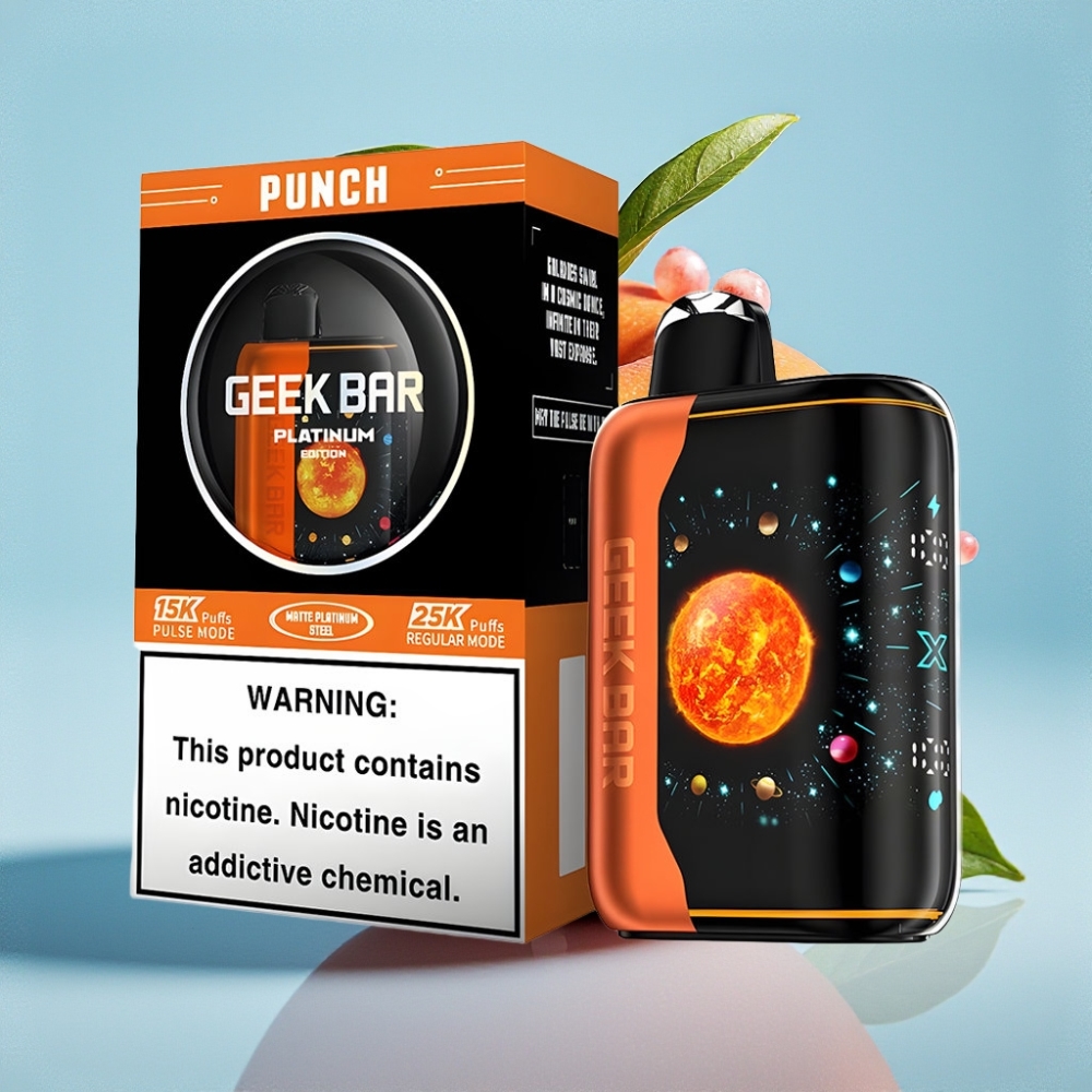 GEEK BAR Platinum Edition 25000 Puffs Carga Rápida USB-C Sabor Punch 2 Nicotina