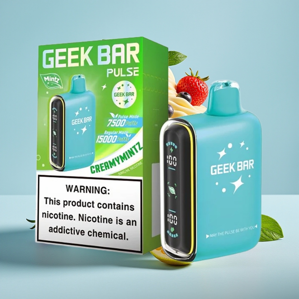 Geek Bar Pulse 15000 16ML 5 650mAh USB-C Edición Menta Colombia wholesale vape