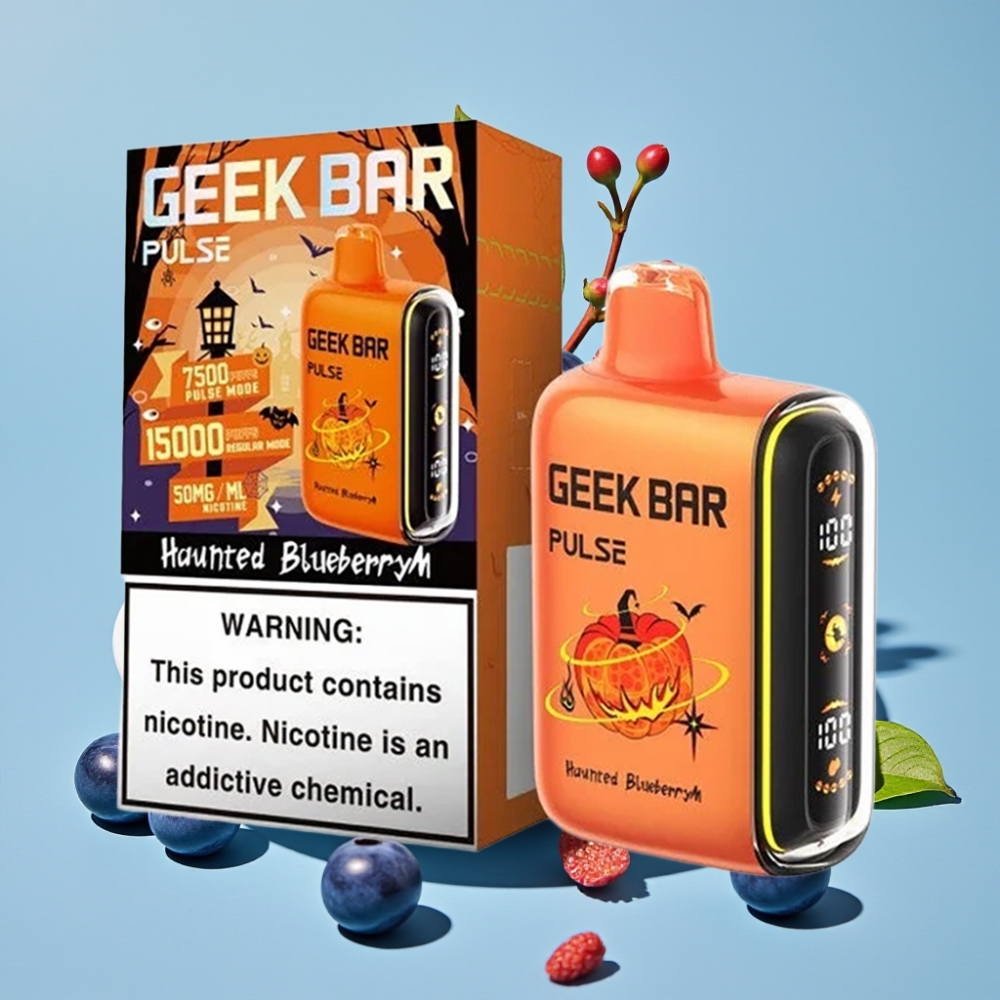 Geek Bar Pulse 15000 Puffs 16ML 5 USB-C Flujo Ajustable Edición Halloween