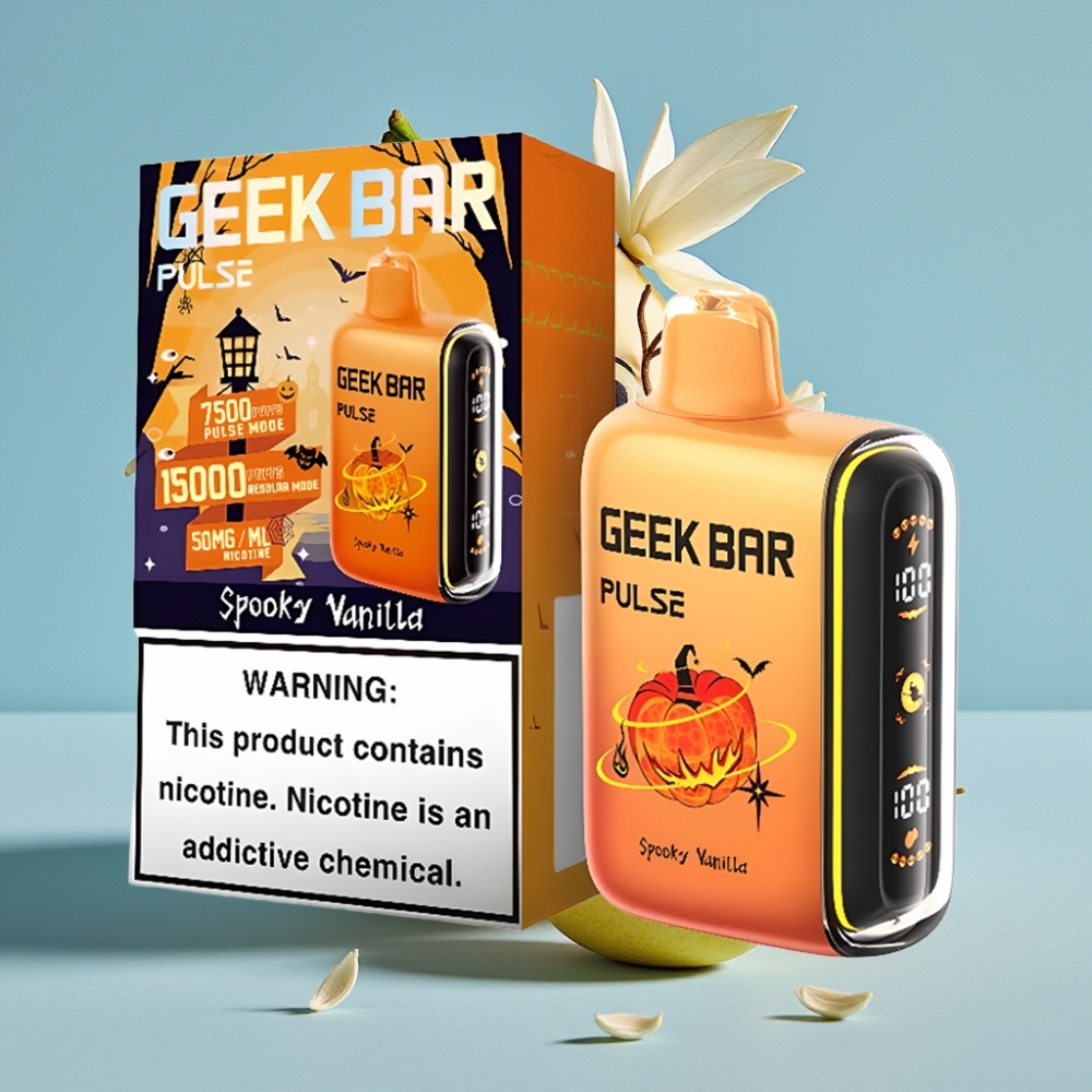 Geek Bar Pulse 15000 Puffs 16ML 5 USB-C Flujo Ajustable Edición Halloween