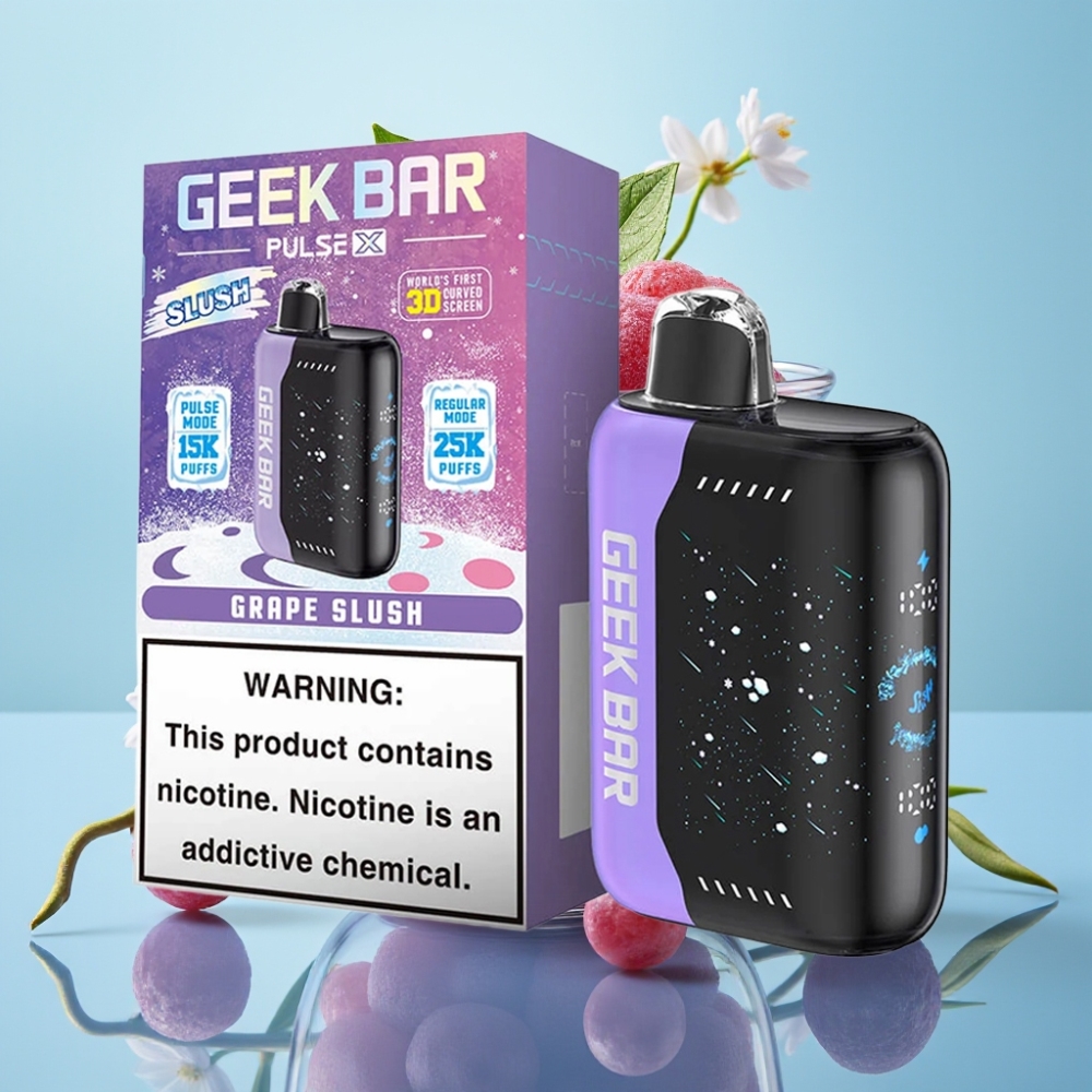 Geek Bar Pulse X 25000 Puffs 18mL Pantalla 3D USB-C Doble Malla Edición Slush