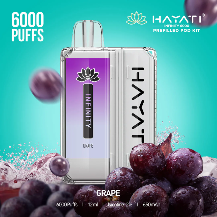 Hayati Bogotá - 0NLV150 Hayati Infinity 6000 kits de cápsulas uva