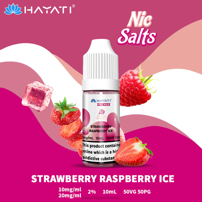 hielo de fresa y frambuesa