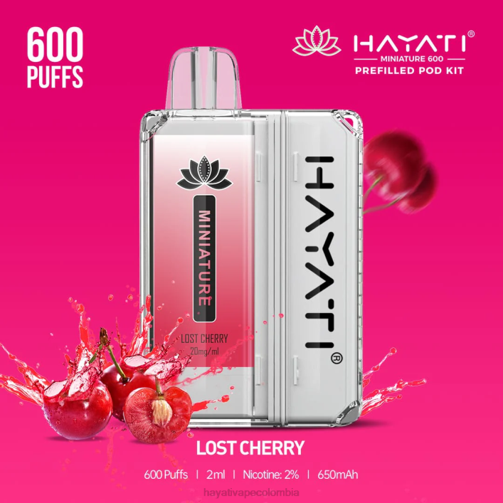Hayati Bogotá - 0NLV40 Hayati Miniature kits de 600 cápsulas cereza perdida