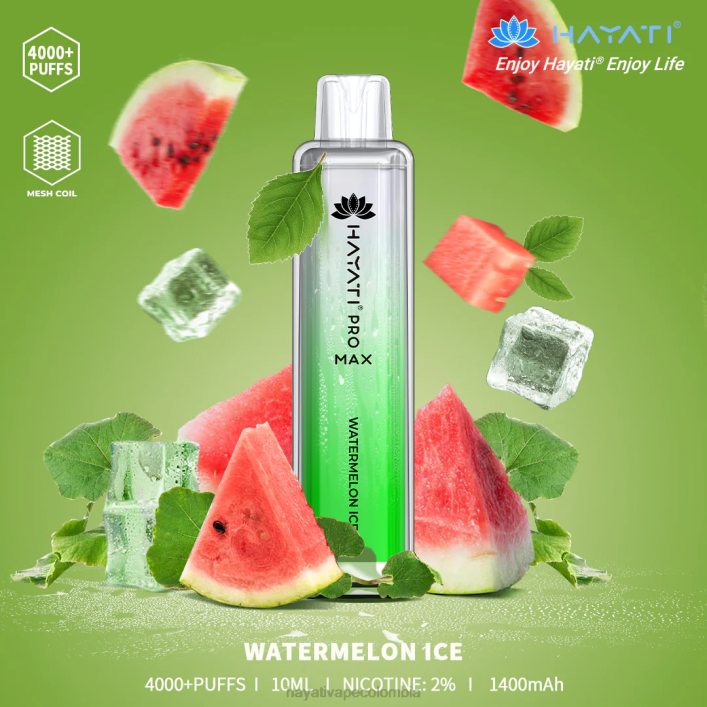 Hayati Colombia - 0NLV127 Hayati Pro Max desechable hielo de sandia