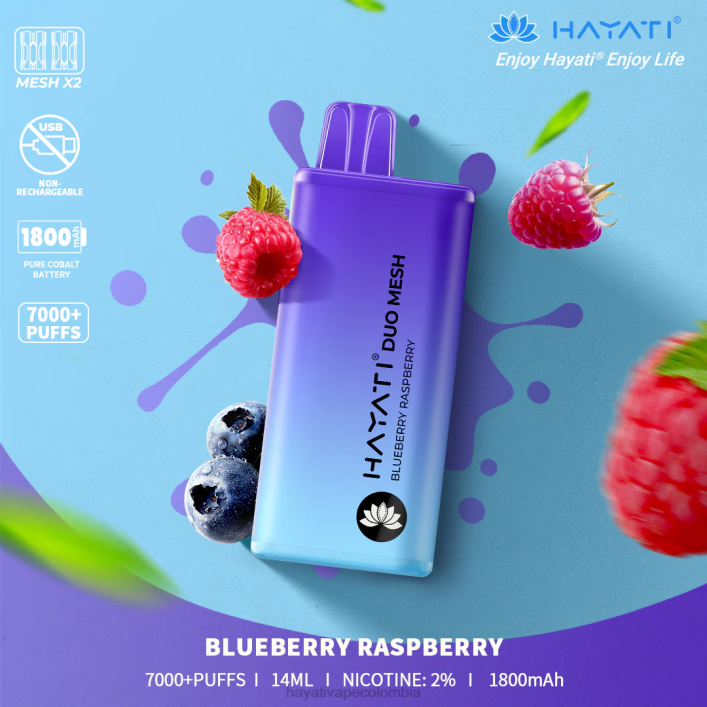 Hayati Colombia - 0NLV167 Hayati Duo Mesh desechable frambuesa arándano