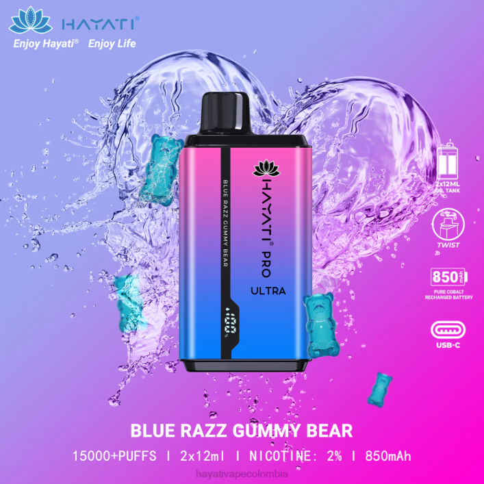 osito de goma azul razz