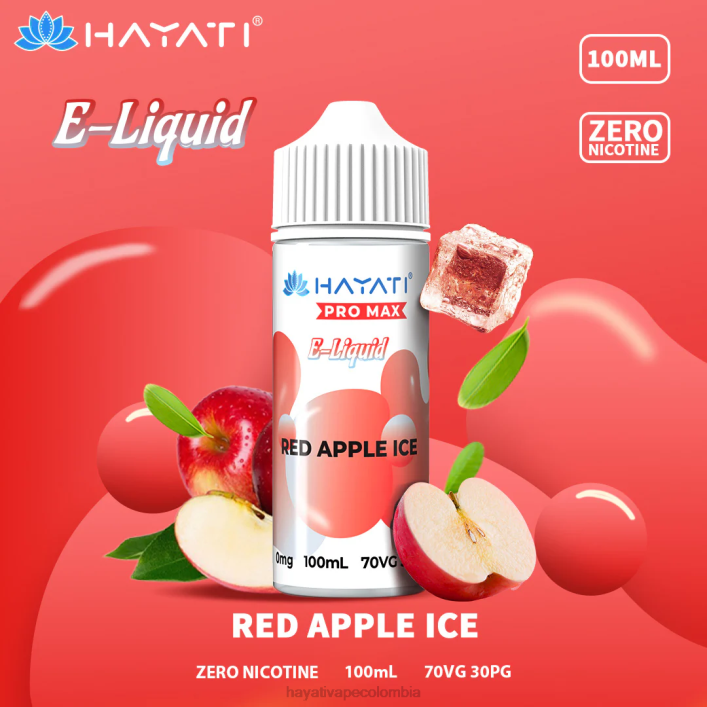 Hayati Colombia - 0NLV257 Hayati Pro Max sales de nic hielo de manzana roja