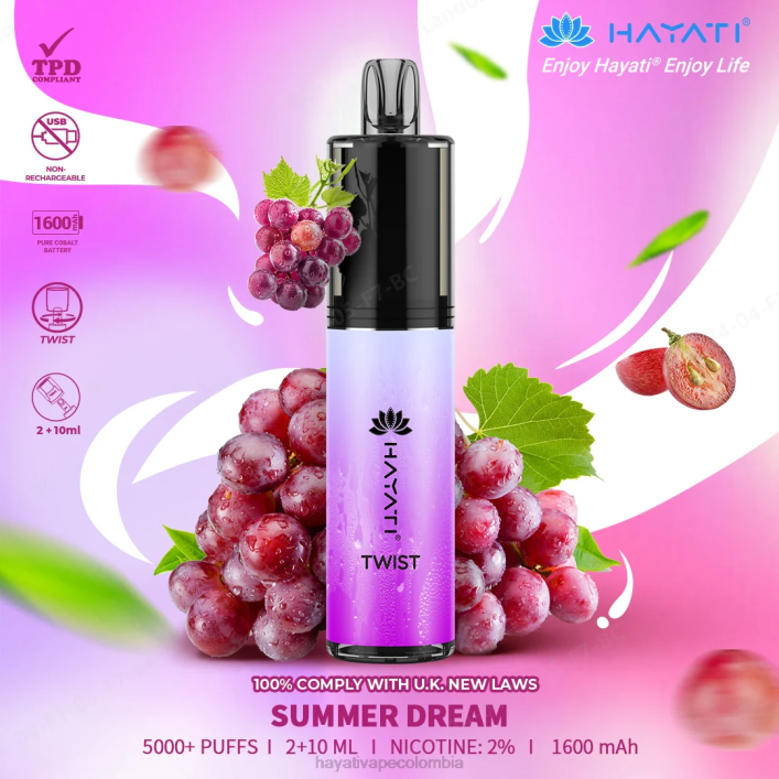 Hayati Colombia - 0NLV87 Hayati Twist desechable sueño de verano