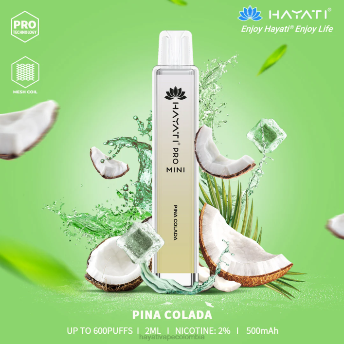 Hayati flavour list - 0NLV29 Hayati Pro Mini desechable piña colada
