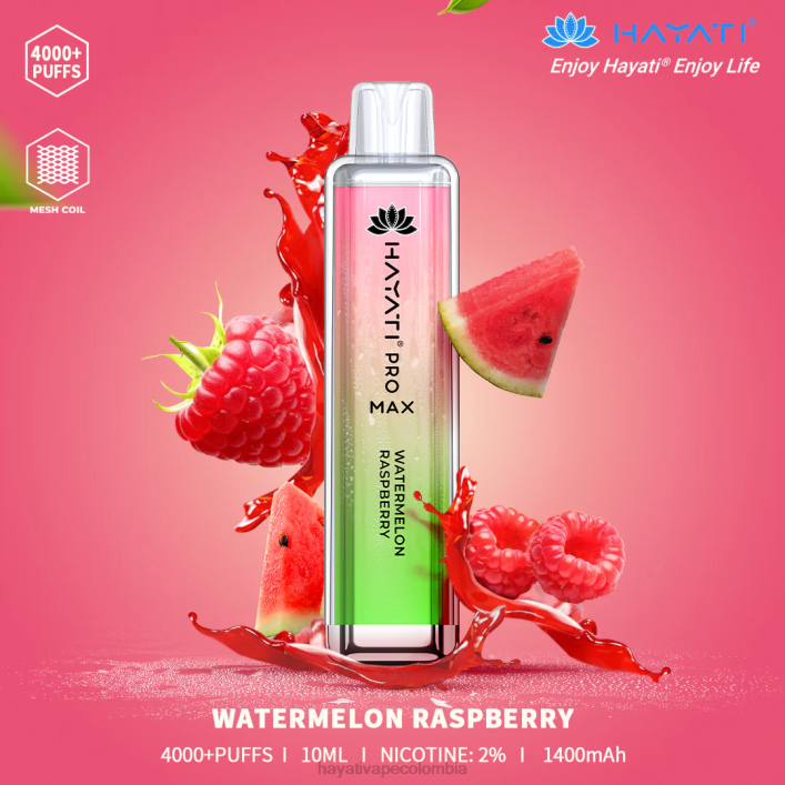 Hayati flavour vapes - 0NLV143 Hayati Pro Max desechable sandia frambuesa