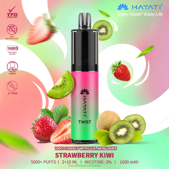 Hayati flavour vapes - 0NLV83 Hayati Twist desechable kiwi fresa