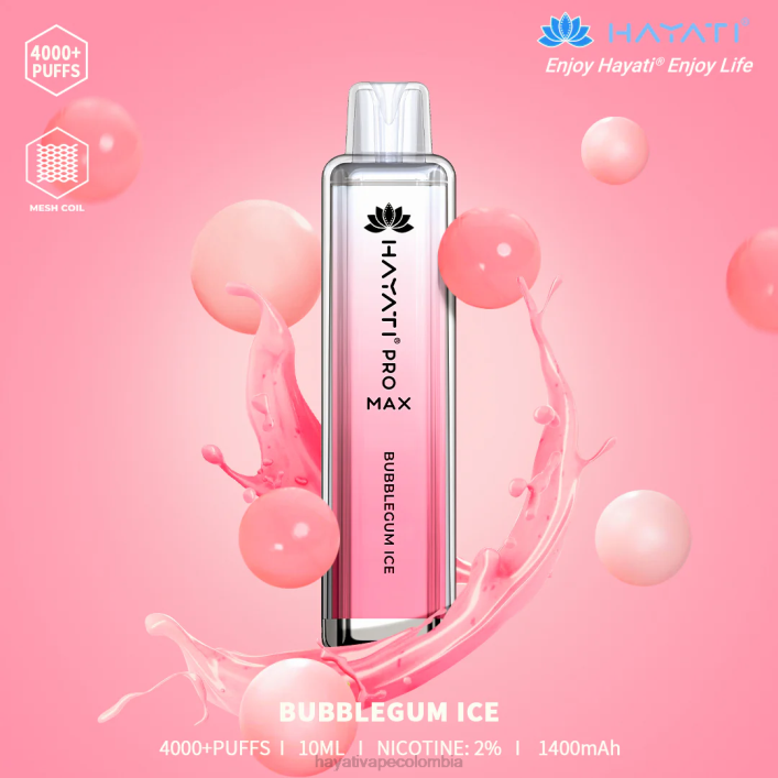 Hayati vape Colombia - 0NLV131 Hayati Pro Max desechable hielo de chicle