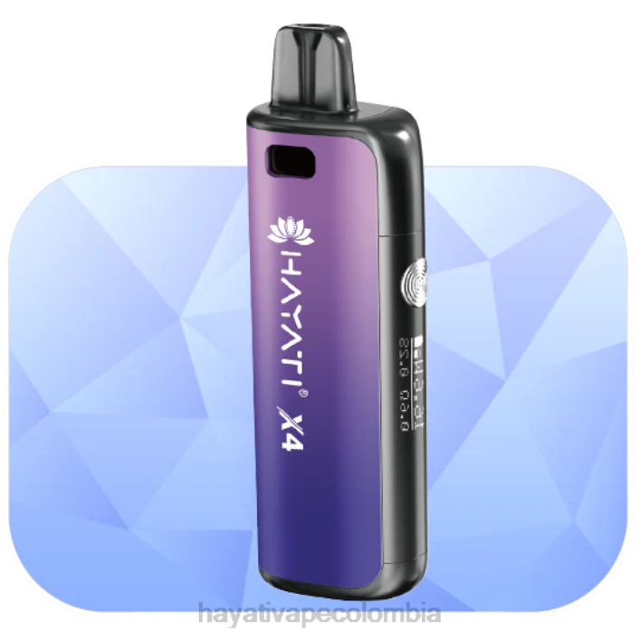 Hayati vape Colombia - 0NLV61 Hayati X4 sistema de cápsulas recargables morado brumoso