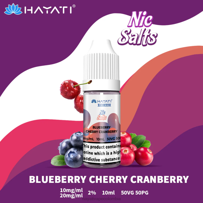 Hayati vape flavours - 0NLV234 Hayati Pro Max sales de nic arándano cereza arándano
