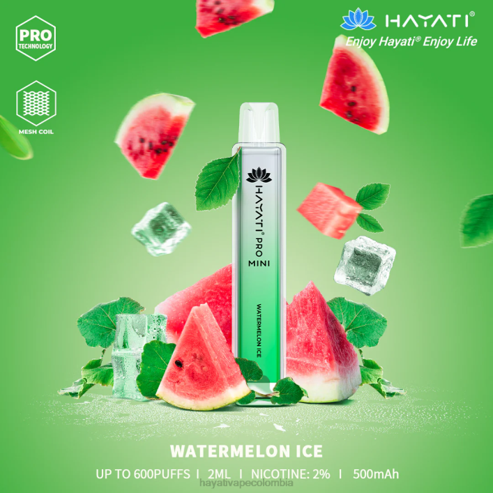 Hayati vape flavours - 0NLV24 Hayati Pro Mini desechable hielo de sandia