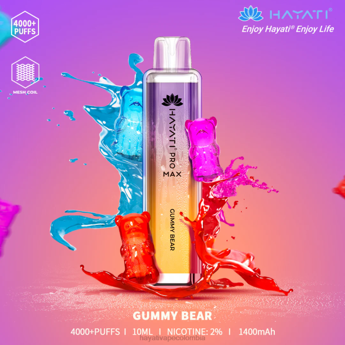 Hayati vape liquid - 0NLV105 Hayati Pro Max desechable osito de goma