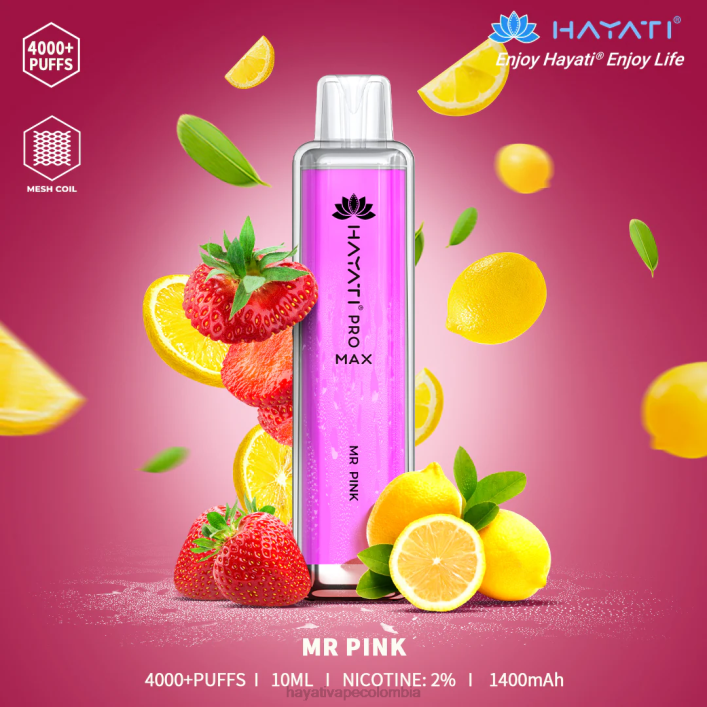 Hayati vape liquid - 0NLV135 Hayati Pro Max desechable señor rosa
