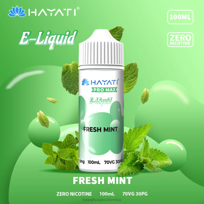 Hayati vape liquid - 0NLV255 Hayati Pro Max sales de nic menta fresca