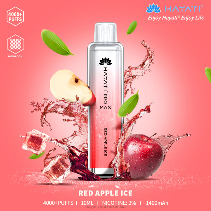 Hayati vape near me - 0NLV116 Hayati Pro Max desechable hielo de manzana roja