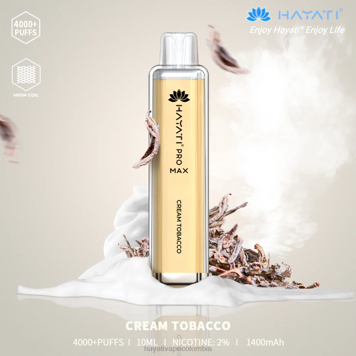Hayati vape near me - 0NLV136 Hayati Pro Max desechable tabaco crema