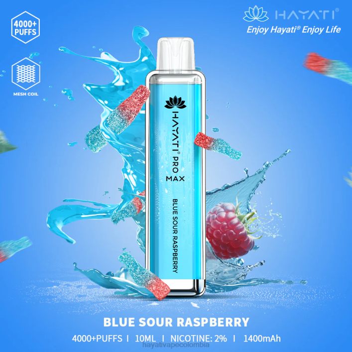 Hayati vape near me - 0NLV96 Hayati Pro Max desechable frambuesa agria azul