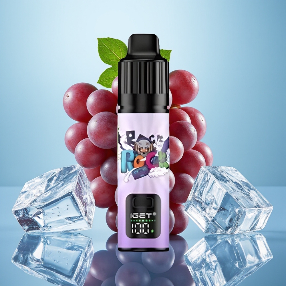 IGET BAR PLUS S3 POD 10000 Puffs Vape Desechable 18ml 5 Nicotina Uva Helada