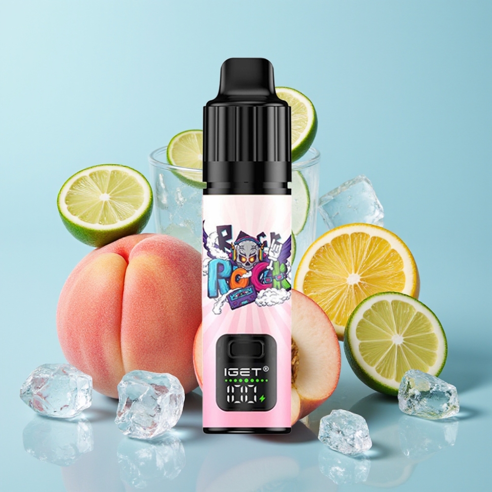IGET BAR PLUS S3 POD 10000 Puffs Vape Desechable con Sabor a Melocotón Lichi Lima y Hielo