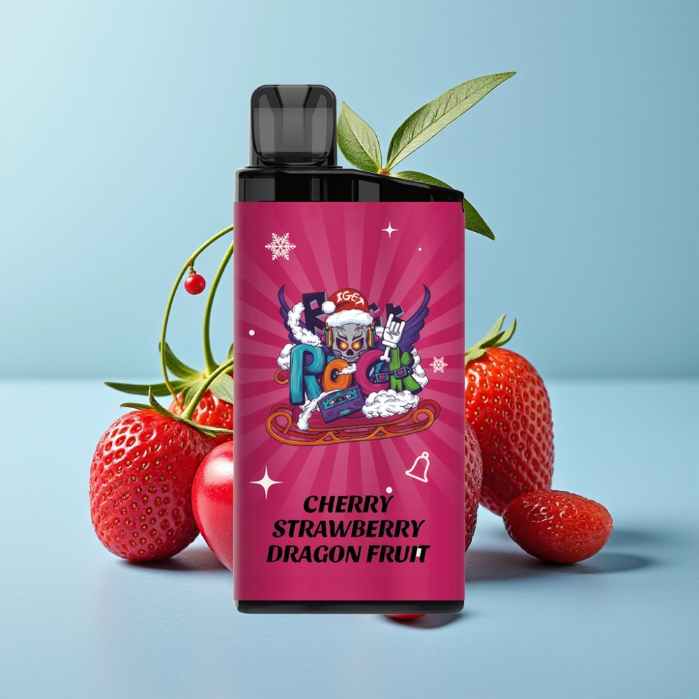IGET Bar 3500 Puffs Vape Desechable Cereza Fresa Fruta del Dragón 12 Ohm 1400mAh