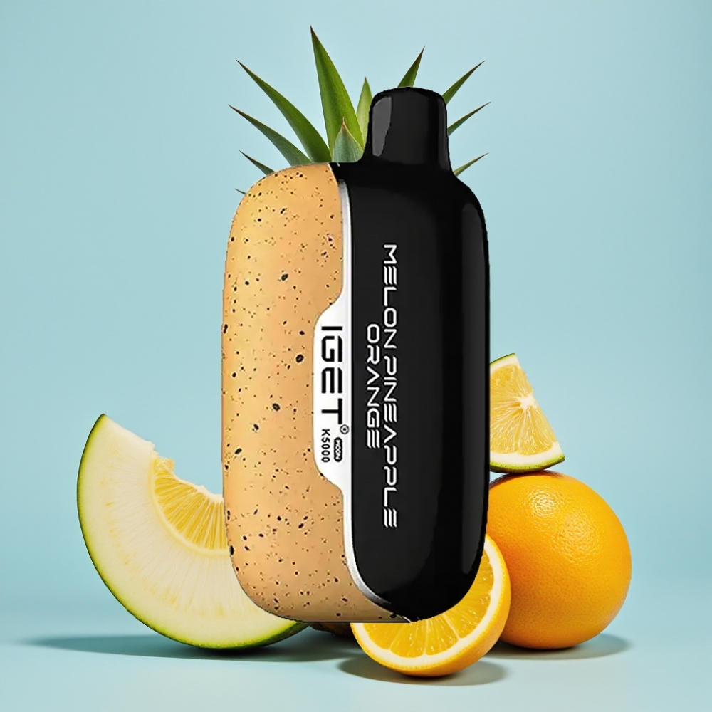 IGET Moon K5000 Puffs 815g PC 135 Ohm 495mm Sabor Melón Piña Naranja