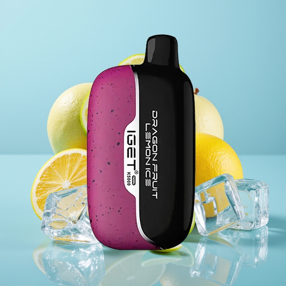 IGET Moon K5000 Puffs Vape Desechable 815g PC 135 Ohm Fruta del Dragón Limón Helado