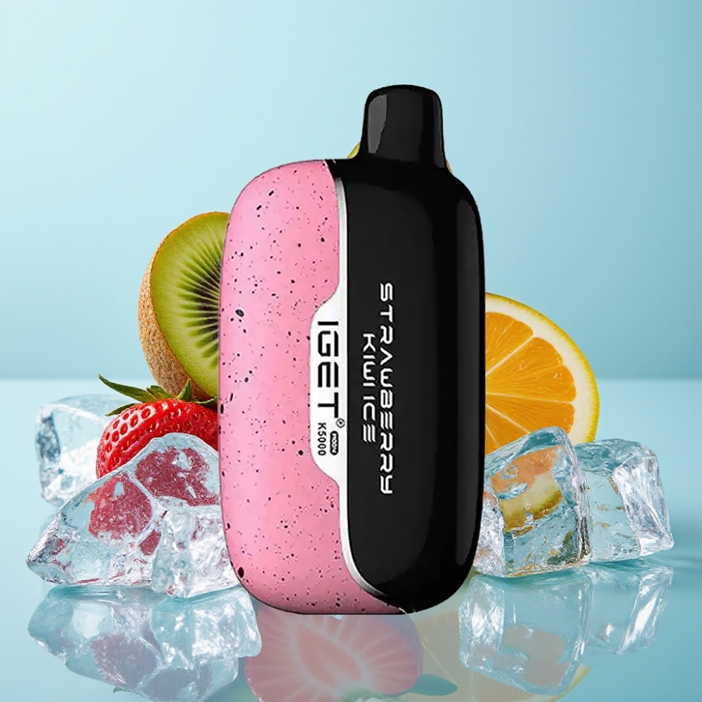 IGET Moon K5000 Puffs Vape Desechable Fresa Kiwi Hielo 815g PC 135 Ohm 495x253x994mm