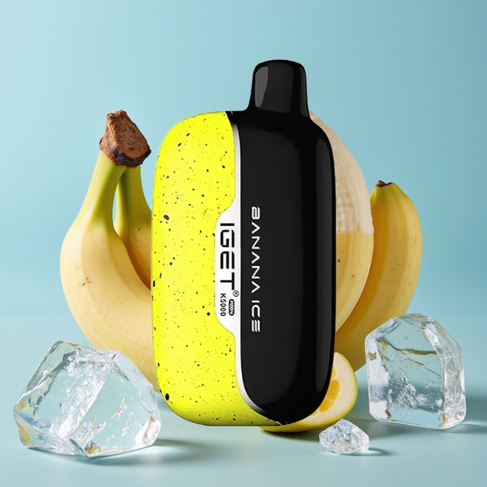 IGET Moon K5000 Puffs Vape Desechable Plátano Helado 815g PC 135 Ohm