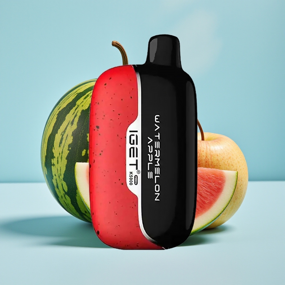 IGET Moon K5000 Puffs Vape Desechable Sandía Manzana 815g PC 135 Ohm