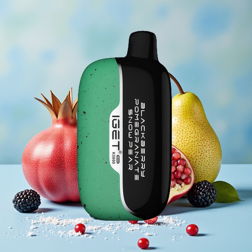 IGET Moon K5000 Puffs Vape Desechable Zarzamora Granada Pera Nieve 815g PC 135 Ohm