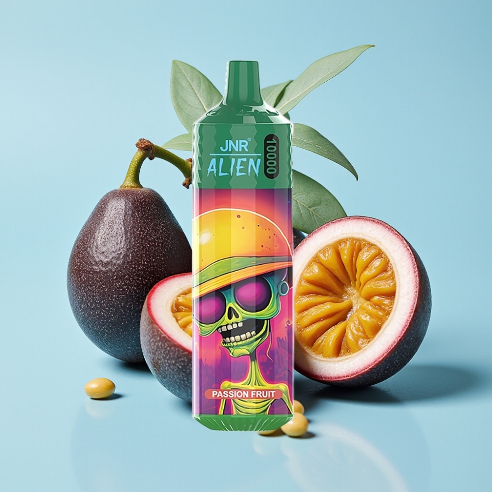 JNR Alien 10000 Puffs 850mAh 20ml Carga Rápida Type-C Maracuyá
