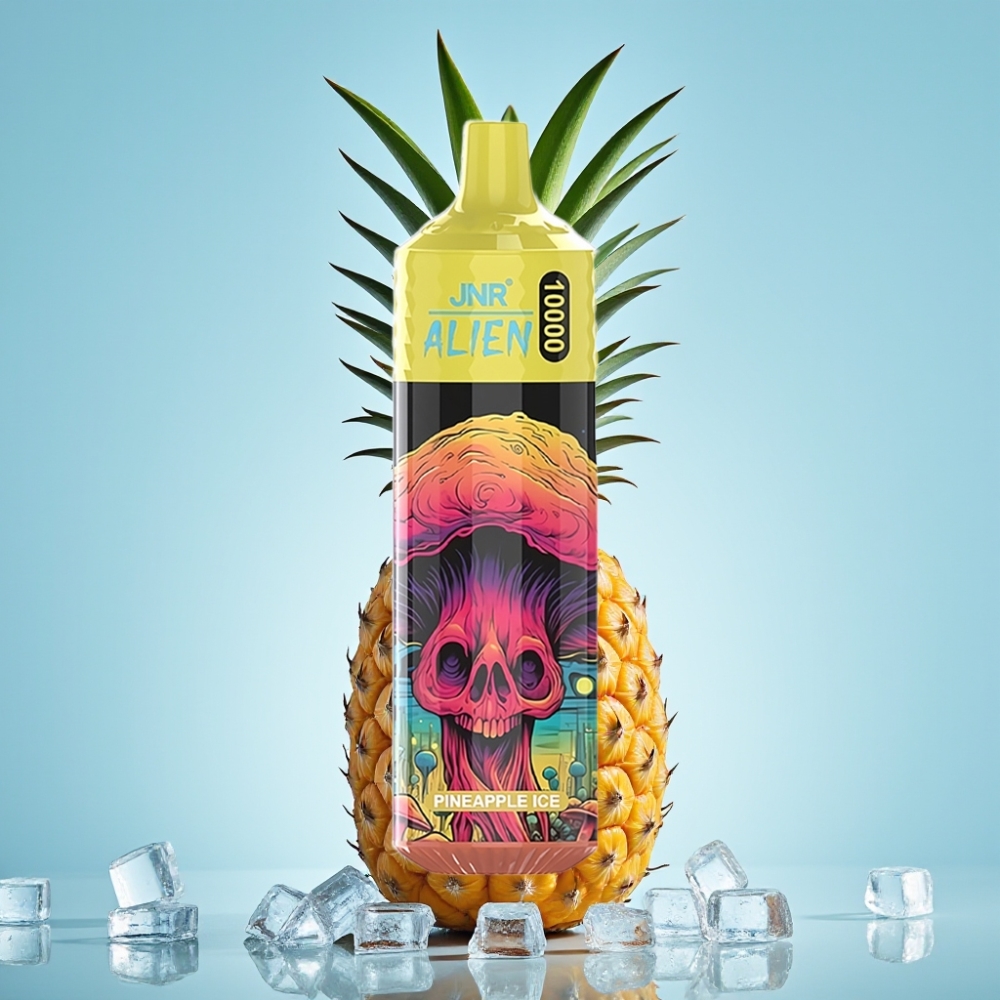 JNR Alien 10000 Puffs 850mAh 20ml Tipo-C Carga Rápida LED RGB Piña Hielo