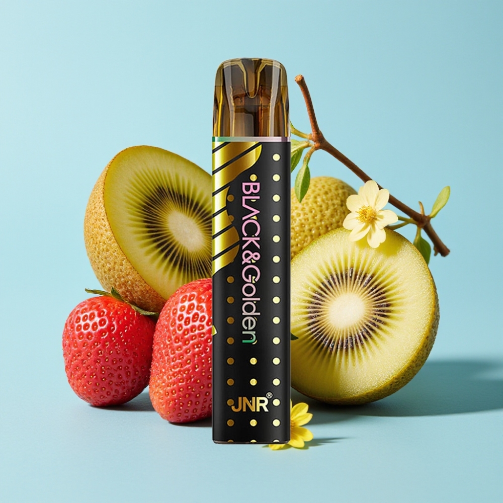 JNR BlackGolden 800 Puffs 2ml Fresa Kiwi Vape Desechable
