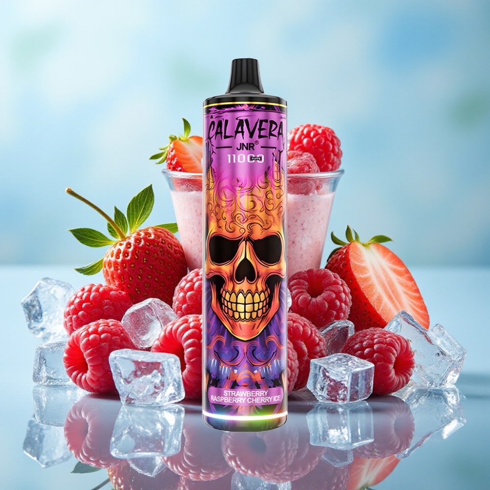 JNR Calavera 11000 Puffs 21ml 850mAh Tipo-C Fresa Frambuesa Cereza Hielo