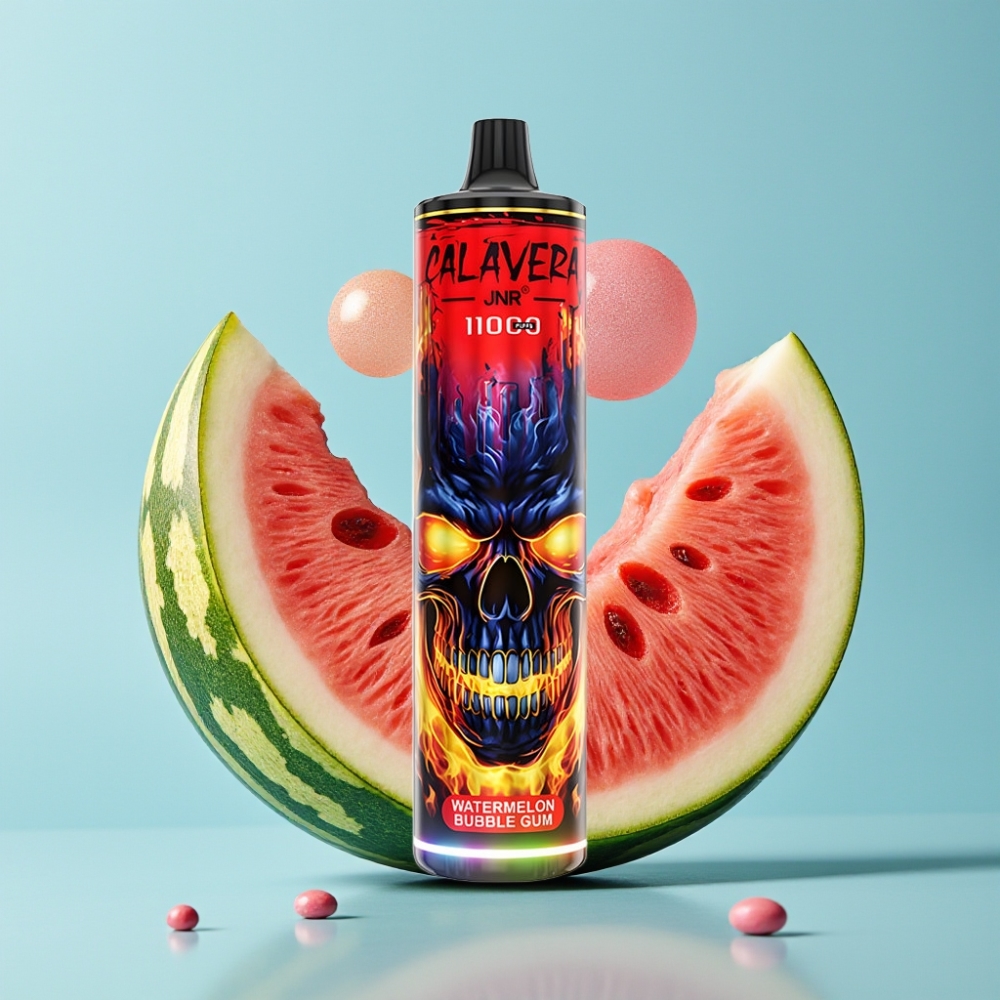 JNR Calavera 11000 Puffs 21ml Chicle de Sandía Tipo-C 850mAh 10ohm