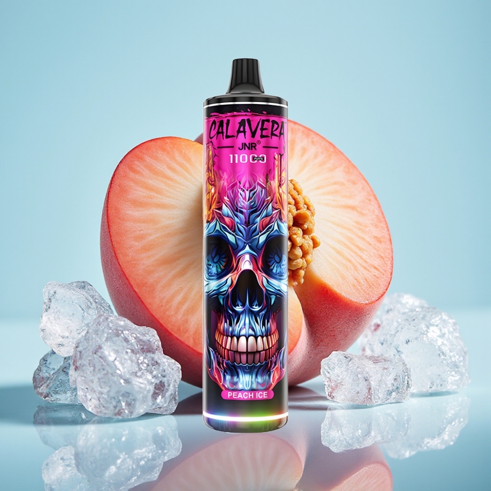 JNR Calavera 11000 Puffs 21ml Durazno Hielo 850mAh Tipo-C 10ohm