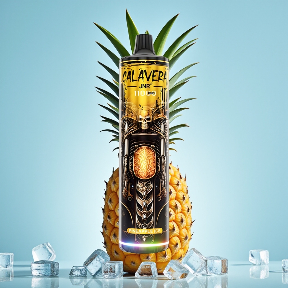 JNR Calavera 11000 Puffs 21ml Piña Hielo Tipo-C 850mAh 10ohm