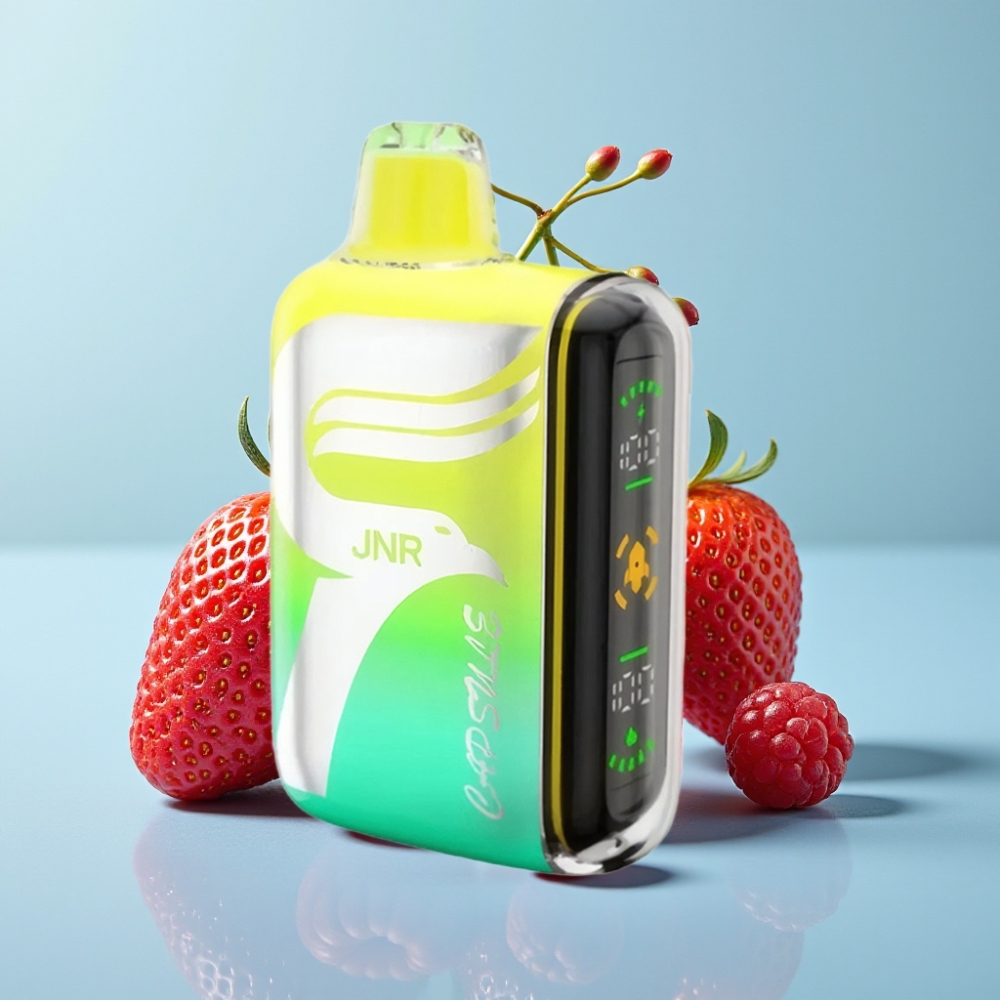 JNR Capsule 15000 Puffs Dual Mesh 20ml Fresa Frambuesa Cereza