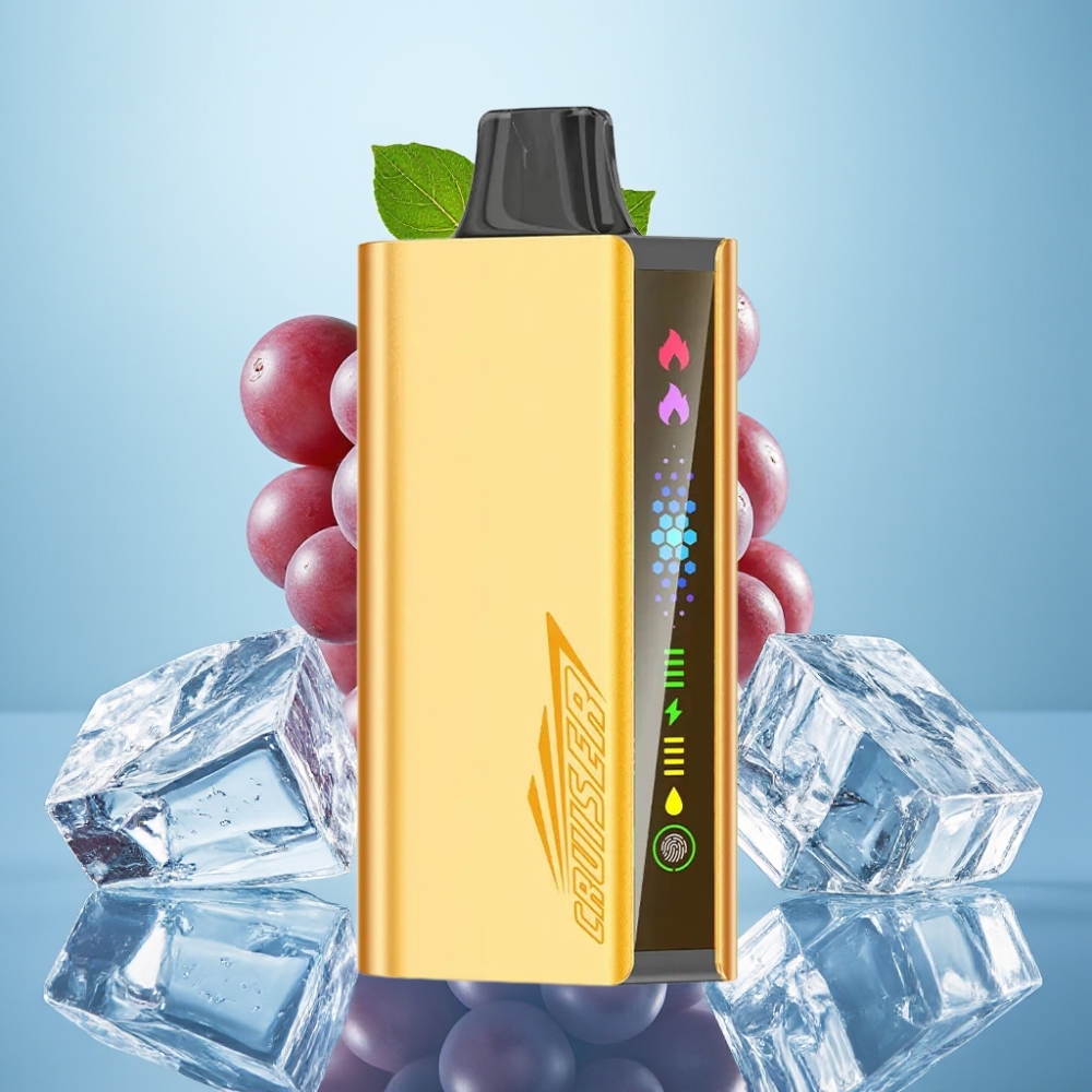 JNR Cruiser Vape Desechable Sin Carga 12000 Puffs 3500mAh Uva Helada