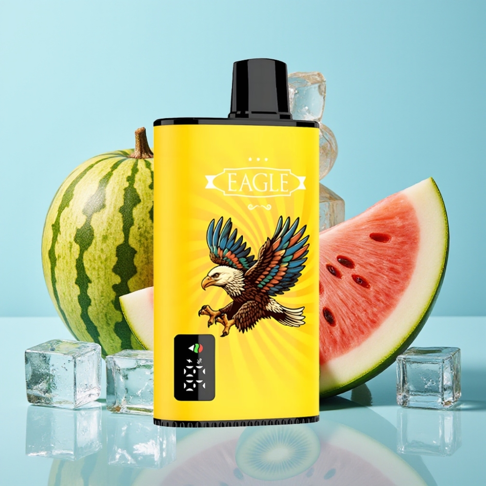 JNR EAGLE Smart 23000 Puffs Vape Desechable con Pantalla Digital Bobina Mesh 10ohm Aire Ajustable Sabor Kiwi Sandía Helada